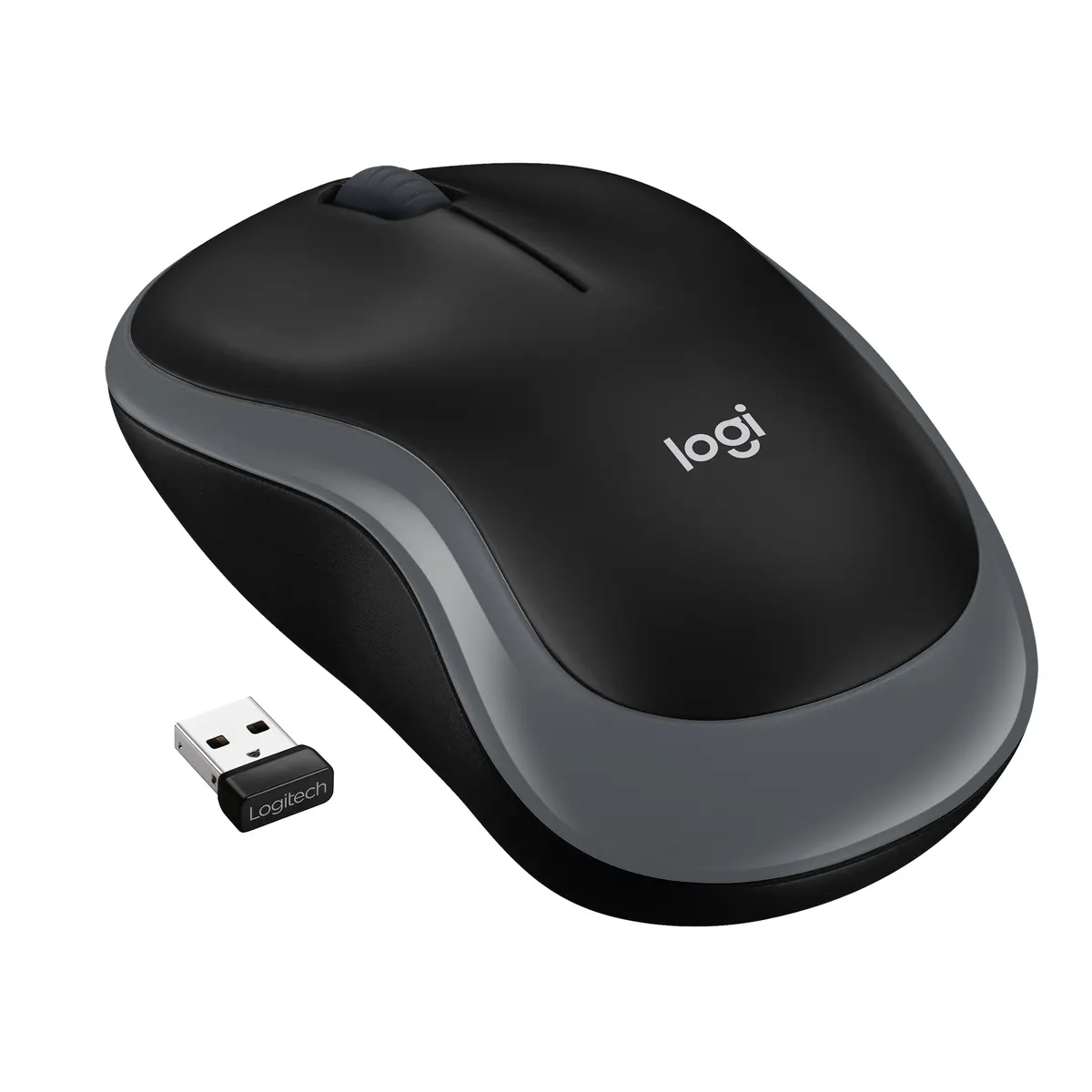 Logitech 910-002238 M185 vezeték nélküli egér szürke #1