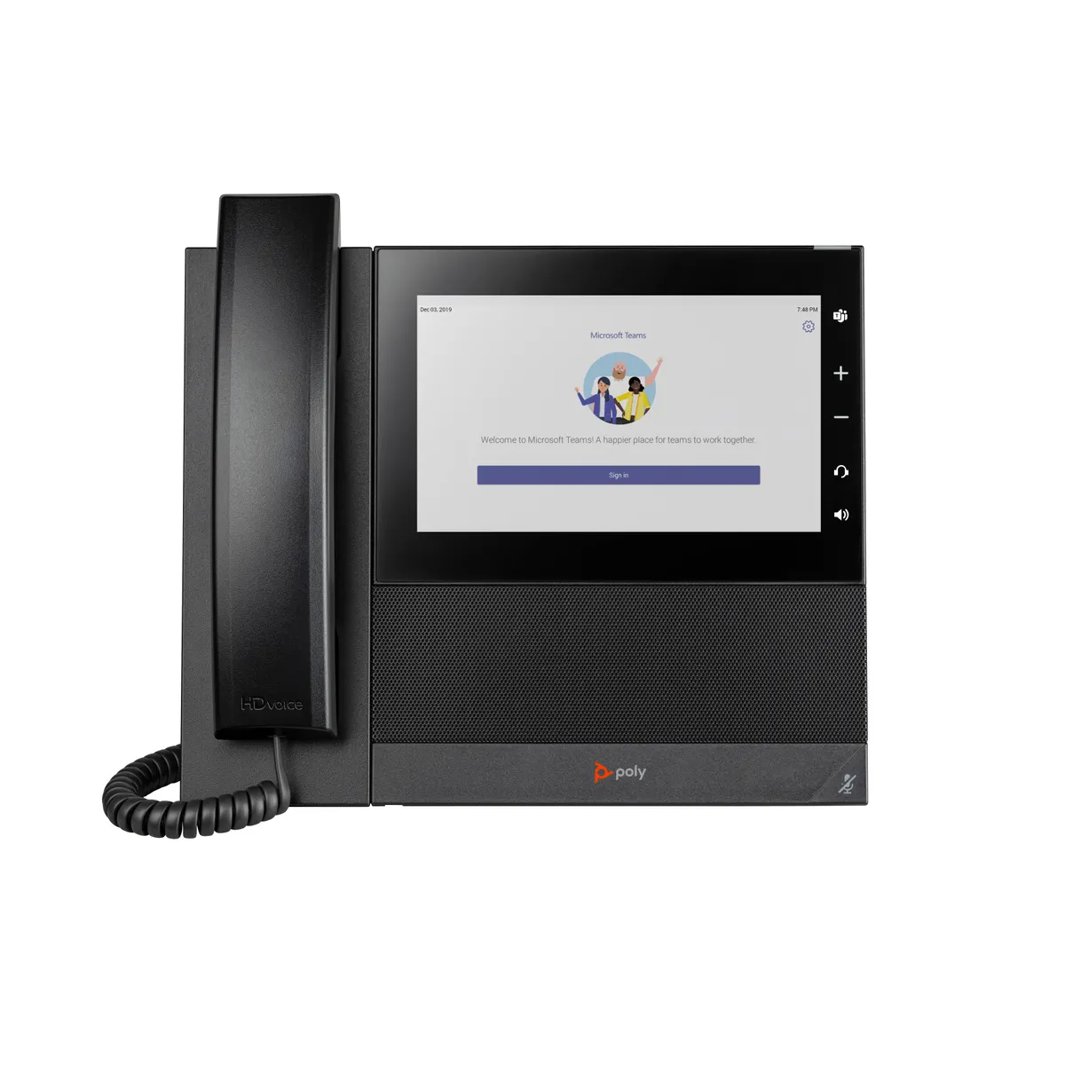 Poly 82Z84AA CCX 600 IP telefon 7" LCD PoE Teams-támogatás #1
