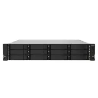 QNAP TS-1232PXU-RP-4G 12-fiókos rack NAS 2x10GbE SFP 2x2.5GbE 4GB RAM redundáns tápegység
