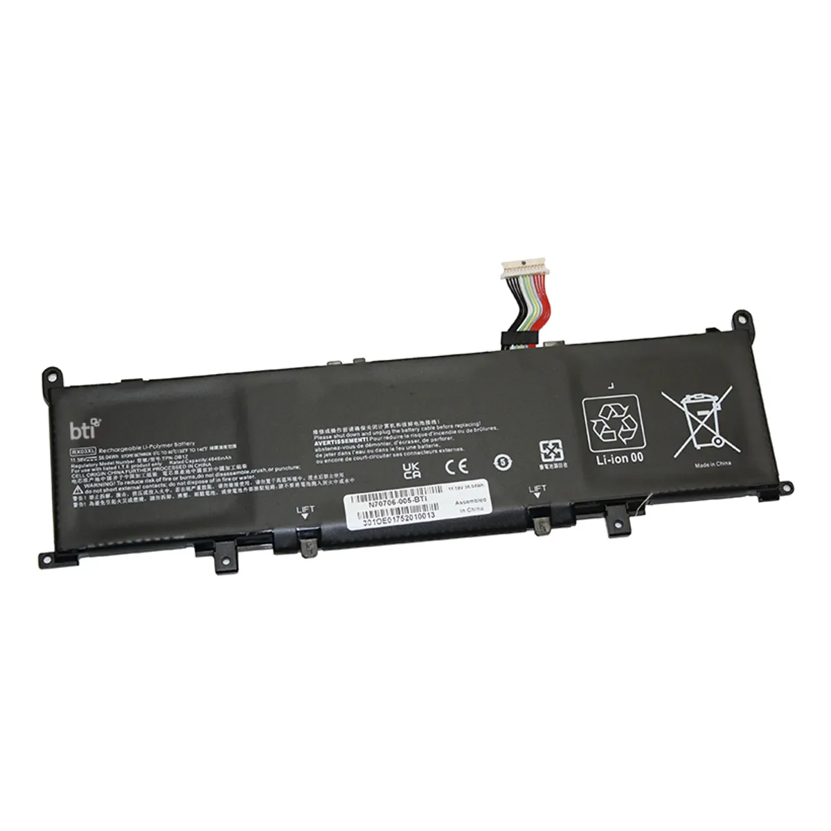 Origin Storage N70706-005-BTI BTI 3C akkumulátor Li-ion 11,58 V 56 Wh 4840 mAh Fekete #1