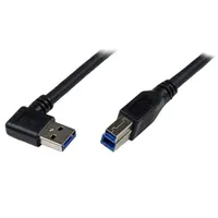 Startech.com USB3SAB1MRA USB A to USB B kábel 1 m USB 3.2 Gen 1 nikkel érintkezők fekete
