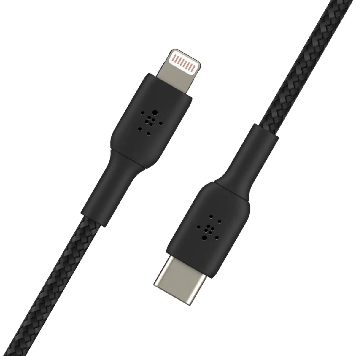 Belkin CAA004BT2MBK Lightning USB-C harisnyázott kábel 2m fekete MFI #1