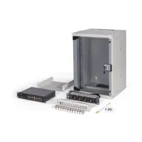 Assmann DN-49102-SET falra szerelhető állvány 9U 60 kg IP20 kábelvezetés biztonsági kulcs szürke