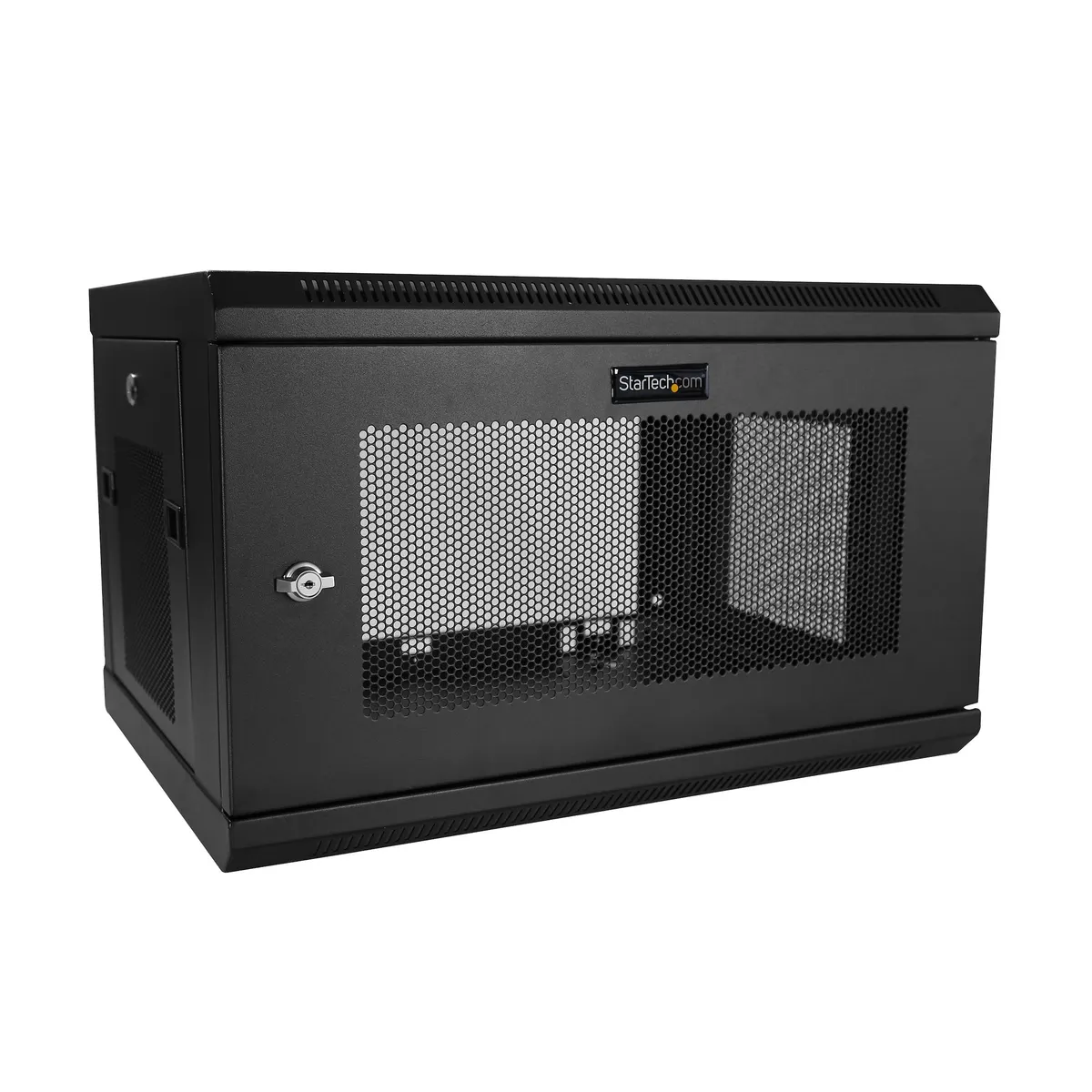 Startech.com RK616WALM 6U fali rack 90 kg teherbírás biztonsági kulcs kábelvezetés fekete #1