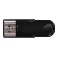 PNY FD8GBATT4-EF Attaché 4 8GB USB 2.0 Type-A olvasási 25 MBps írási 8 MBps kupakos fekete