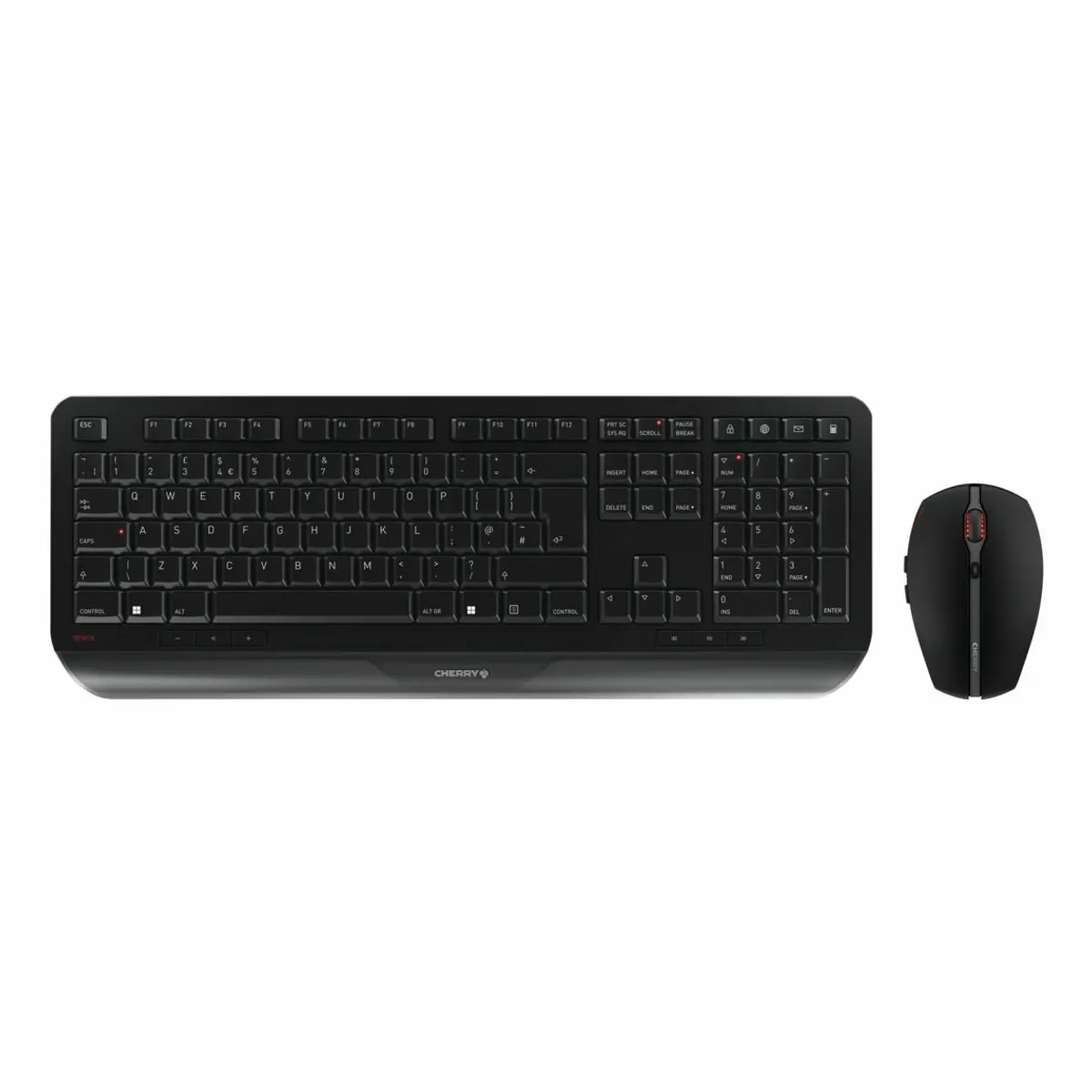 Cherry JD-7000GB-2 Gentix desktop vezeték nélküli billentyűzet és egér fekete csuklótámasz #1