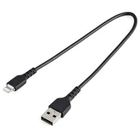 Startech.com RUSBLTMM30CMB USB-A - Lightning adat- és töltőkábel 0,3 m fekete
