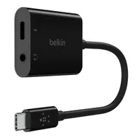 Belkin NPA004BTBK RockStar 3.5mm audio és USB-C töltő adapter