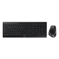 Cherry JD-8550ES-2 stream desktop comfort teljes méret, egyenes, vezeték nélküli, ollós kapcsoló, QWERTY, 114 billentyű, otthoni-irodai, fekete