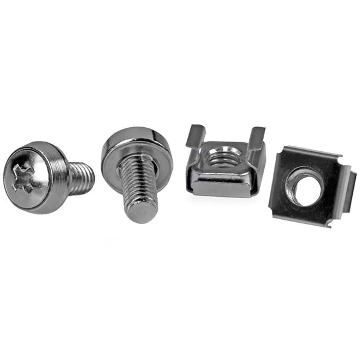 Startech.com CABSCREWM6 M6 cage nuts - screws rozsdamentes acél 12 mm 50 db #1