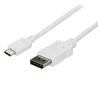 Startech.com CDP2DPMM6W USB-C to DP kábel 1,8 m fehér
