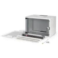 Assmann DN-49202-SET falra szerelhető állvány 7U IP20 kulcsos kábelvezetés számítógépkeret-sínek
