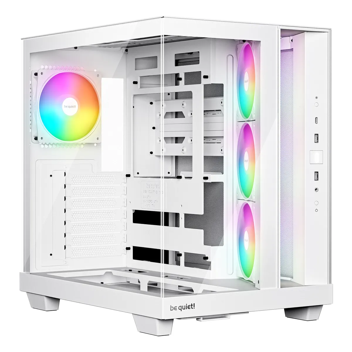 be quiet! BGW86 Light Base 500 LX Fehér ARGB 4x120mm PWM ATX kompatibilis #1
