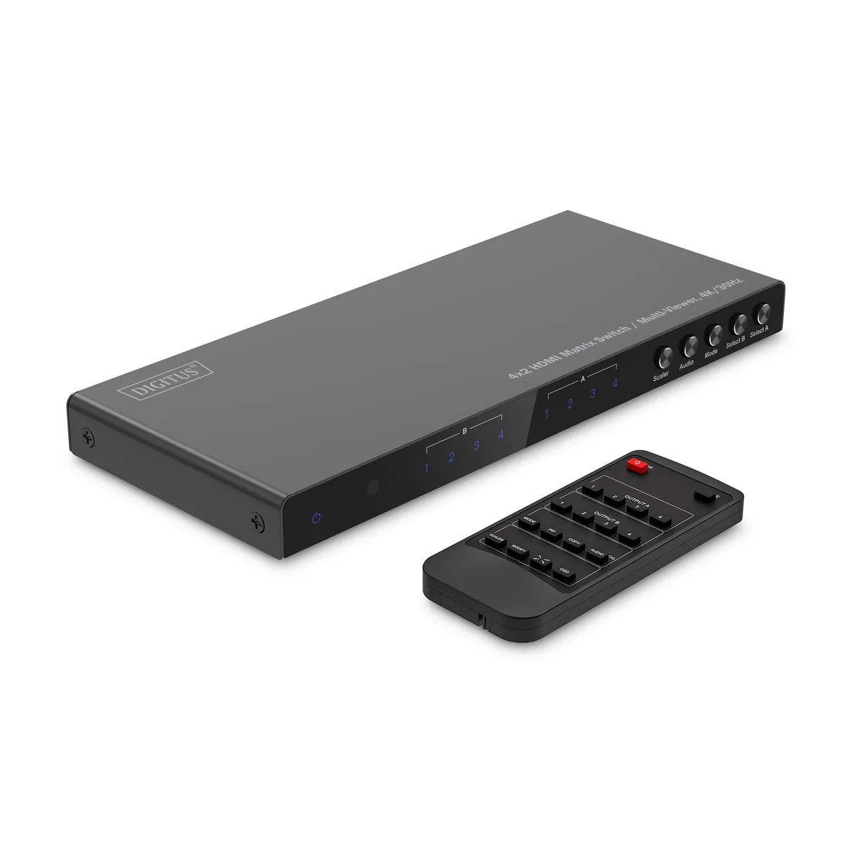Assmann DS-55345 HDMI mátrixváltó 4x2 4K30Hz SPDIF #1