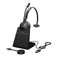 Jabra 9653-415-111 Engage 55 SE UC Mono USB-A DECT fejhallgató állvánnyal fekete