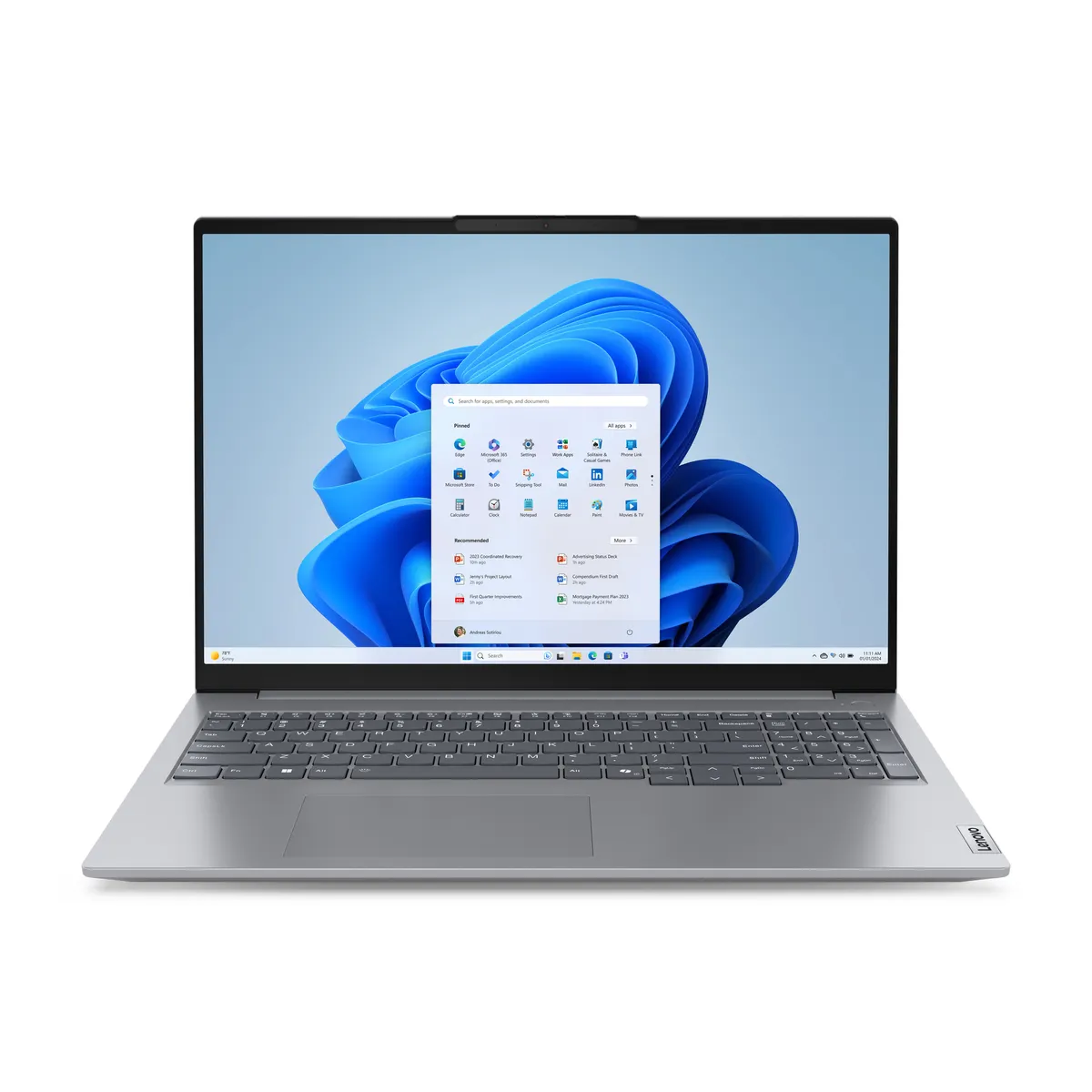 Lenovo 21MW001XHV ThinkBook 16 G7 ARP AMD Ryzen 5 7535HS 16GB DDR5 512GB SSD 16" WUXGA AMD Radeon 660M szürke #1