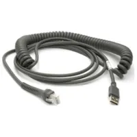 Zebra CBA-U29-C15ZBR USB adatkábel csatlakozó USB A hossz 4,57 m USB 2.0 fekete