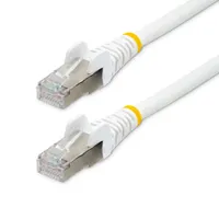 Startech.com NLWH-5M-CAT6A-PATCH Cat6a patch kábel S-STP RJ-45 RJ-45 5 m Fehér 10 Gbps LSZH