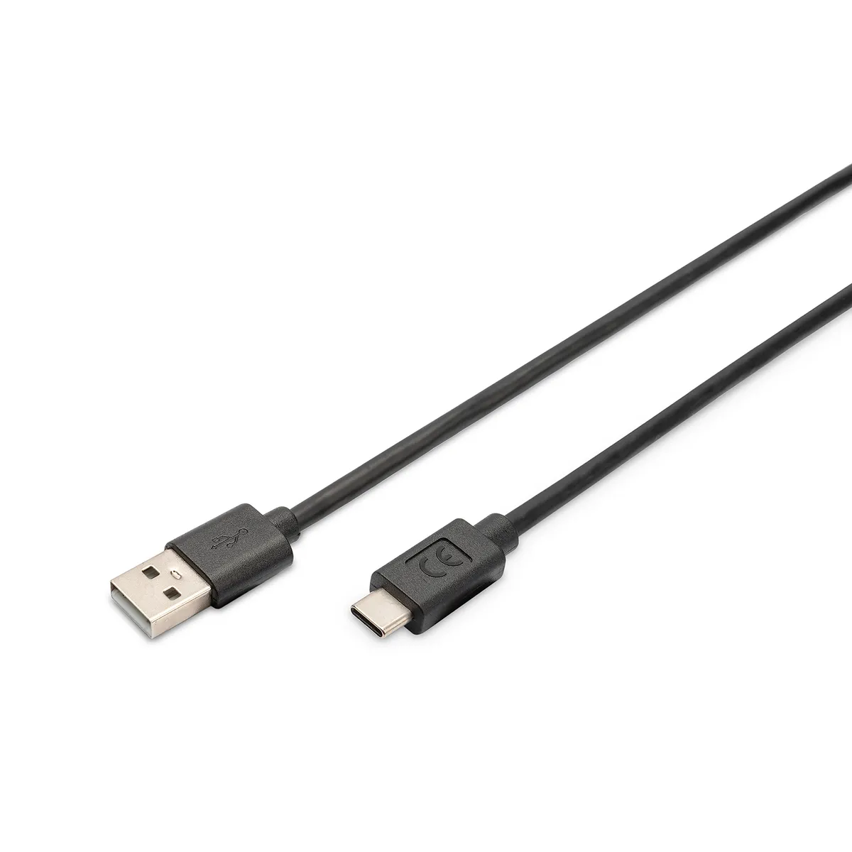 Assmann AK-300148-030-S USB-C to USB-A kábel 3 m fekete USB 2.0 0,48 Gbit nikkel burkolat #1