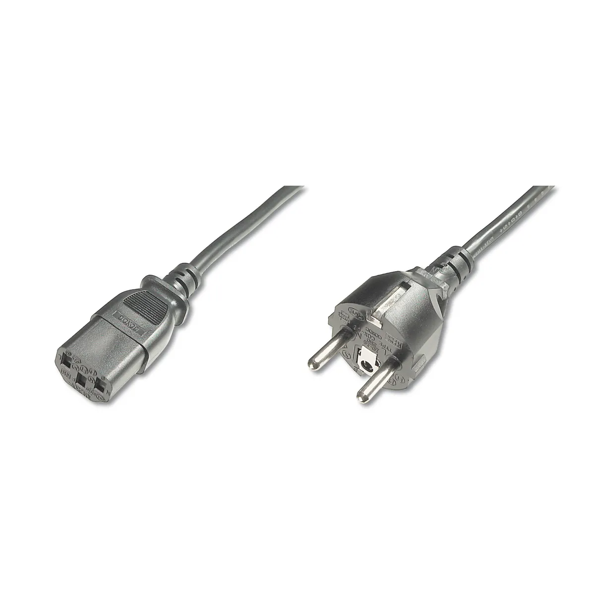 Assmann AK-440101-018-S tápellátó kábel CEE7-7 IEC C13 1,8 m fekete #1
