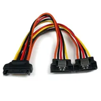 Startech.com PYO2LSATA SATA tápkábel Y osztó 0,15 m