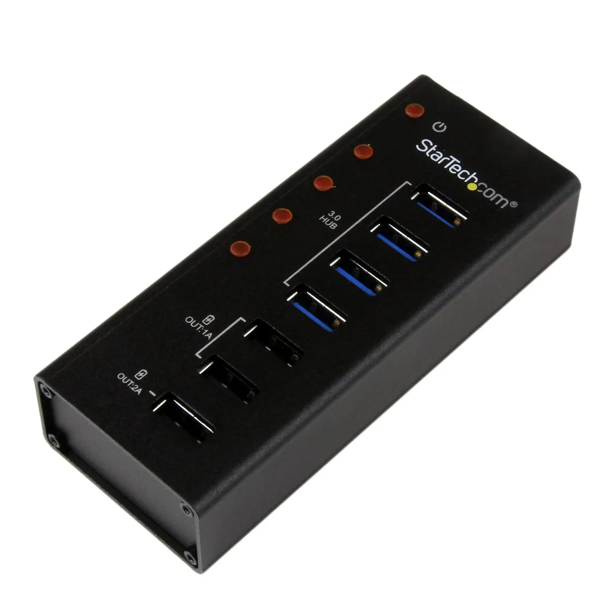 Startech.com ST4300U3C3 4-portos USB hub USB 3.2 Gen 1 Type-B upstream USB 3.2 Gen 1 Type-A USB 2.0 downstream alumínium ház #1