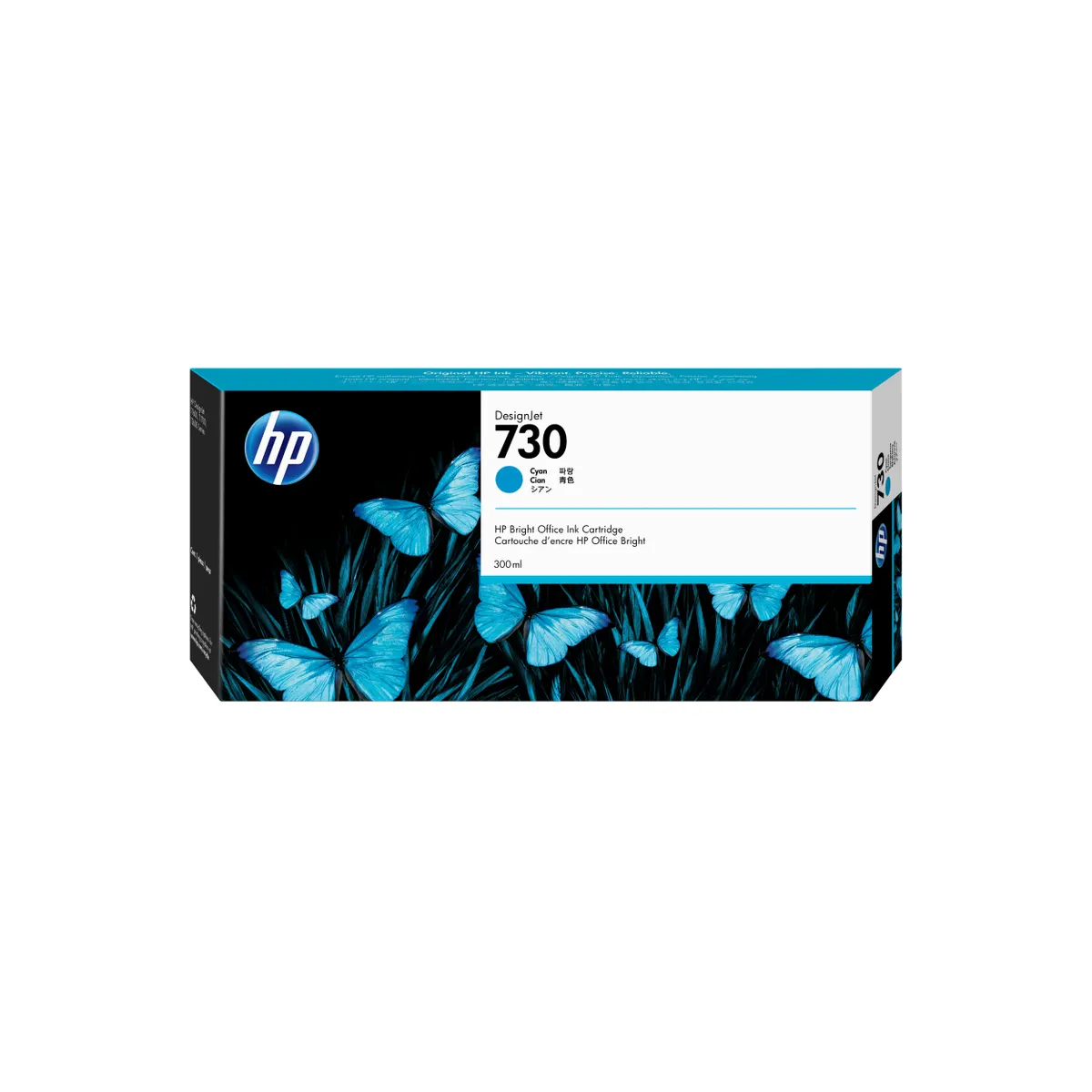 HP Inc. P2V68A 730 300 ml cián tintapatron DesignJet T1700 kompatibilis #1