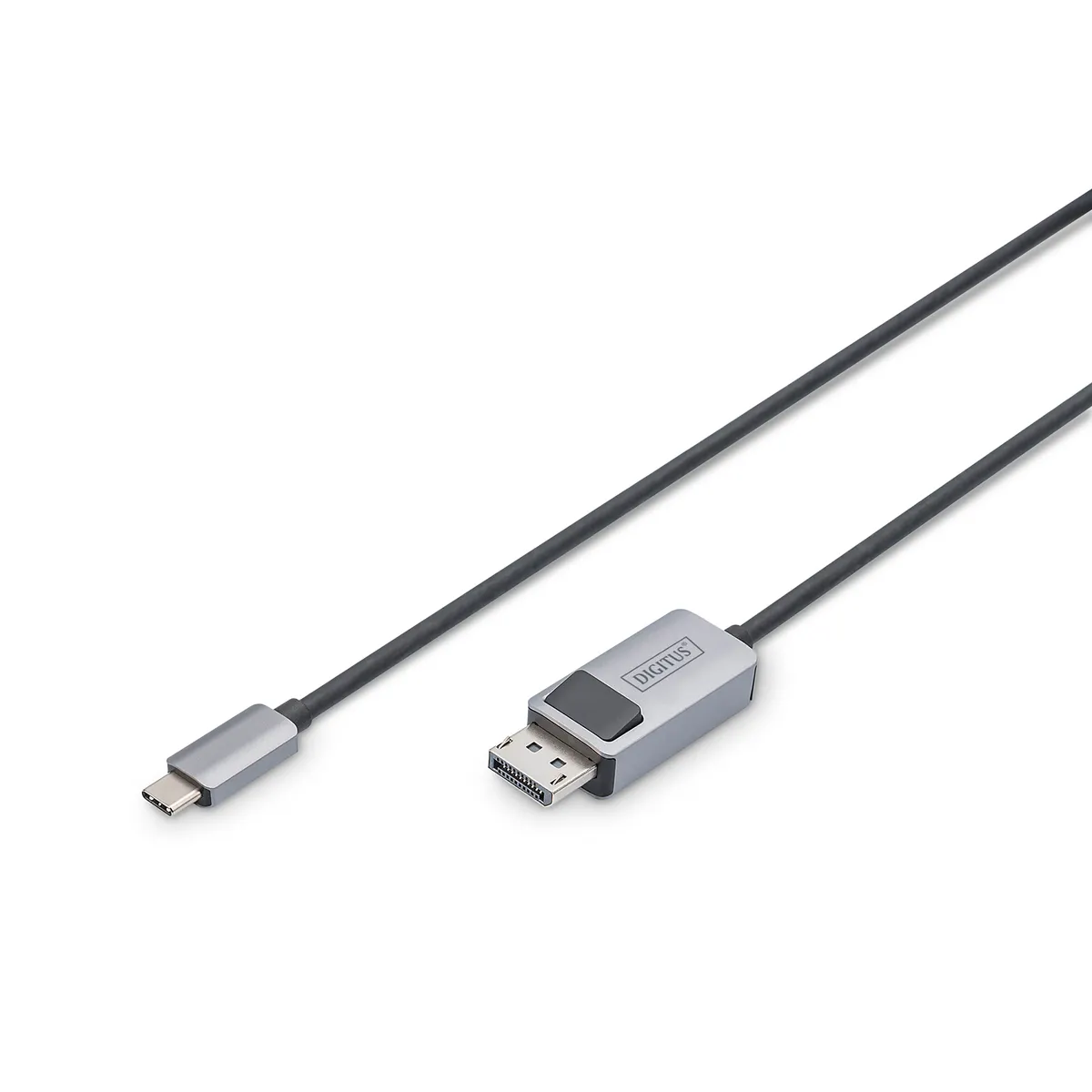 Assmann DB-300334-020-S 2 m usb-c-dp kábel 8k30hz hbr3 alumínium ház fekete #1