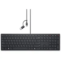 Dell 580-BBSP KB525C teljes méretű vezetékes USB plunger billentyűkapcsoló QWERTZ fekete
