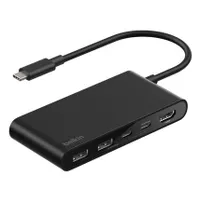 Belkin AVC022HQBK 5-az-1-ben USB-C hub HDMI 4K USB 3.2 Gen 1 két USB-C porttal
