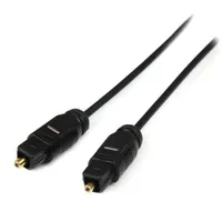 Startech.com THINTOS15 Toslink digitális optikai audió kábel 4,6 m fekete