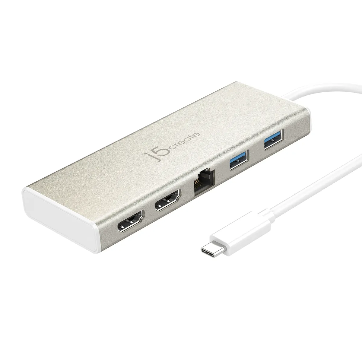 J5Create JCD381-N JCD381 USB-C notebook dokkoló 2x HDMI 60W PD 1GbE 4K 30Hz #1