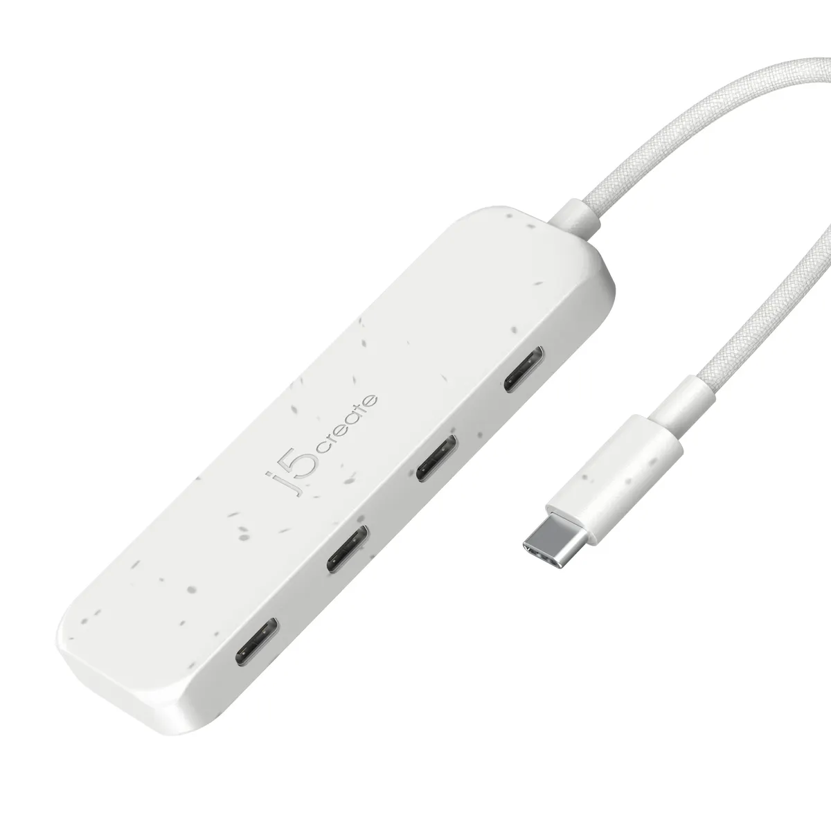 j5create JCH345EW-N 4-portos USB-C Gen 2 hub környezetbarát fehér #1