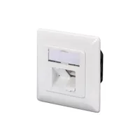 Assmann DN-9008-1 hálózati csatlakozóaljzat CAT 6A 2xRJ-45, 1 modul fehér