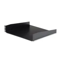 Startech.com CABSHELF 2U 19" rack polc fekete acél