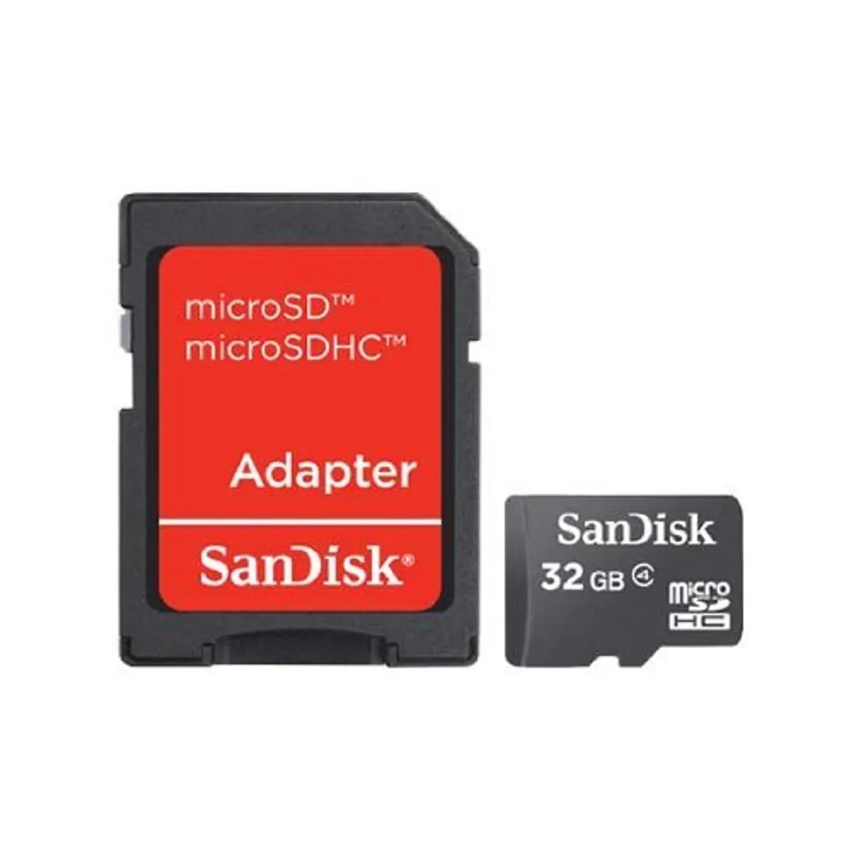 Sandisk SDSDQM-032G-B35A MicroSDHC 32GB Class 4 adapterrel #1