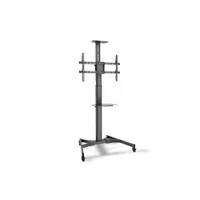 Assmann DA-90370 tv prezentációs kocsi 70"-ig, max VESA 600x400, terhelhetőség 50 kg, magasság 186-218 mm, tilt -10°/10°, fekete