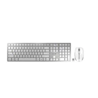Cherry JD-9100EU-1 DW 9100 Slim vezeték nélküli és Bluetooth billentyűzet és egér ezüst 110 billentyű