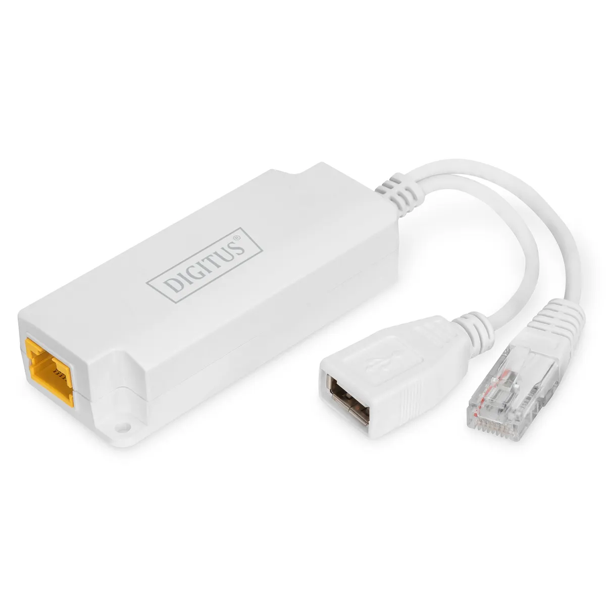 Assmann DN-95208 PoE USB-A osztó 802.3at bemeneti feszültség 40-57 V kimeneti feszültség 5 V 2,5 A fehér #1