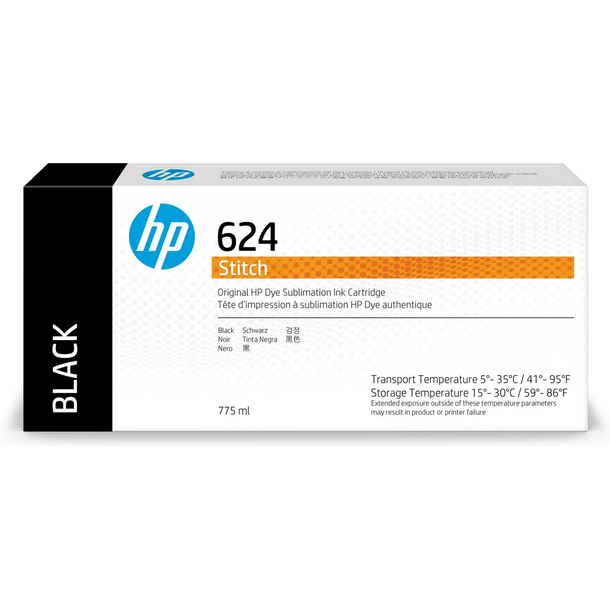 HP Inc. 2LL53A Stitch dye-sub tintapatron fekete, termál tintasugaras, kompatibilis HP Stitch S300, 775 ml #1
