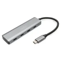 Assmann DA-70246 USB-C 4-port hub 4x USB-C USB 3.2 Gen 1 alumínium szürke