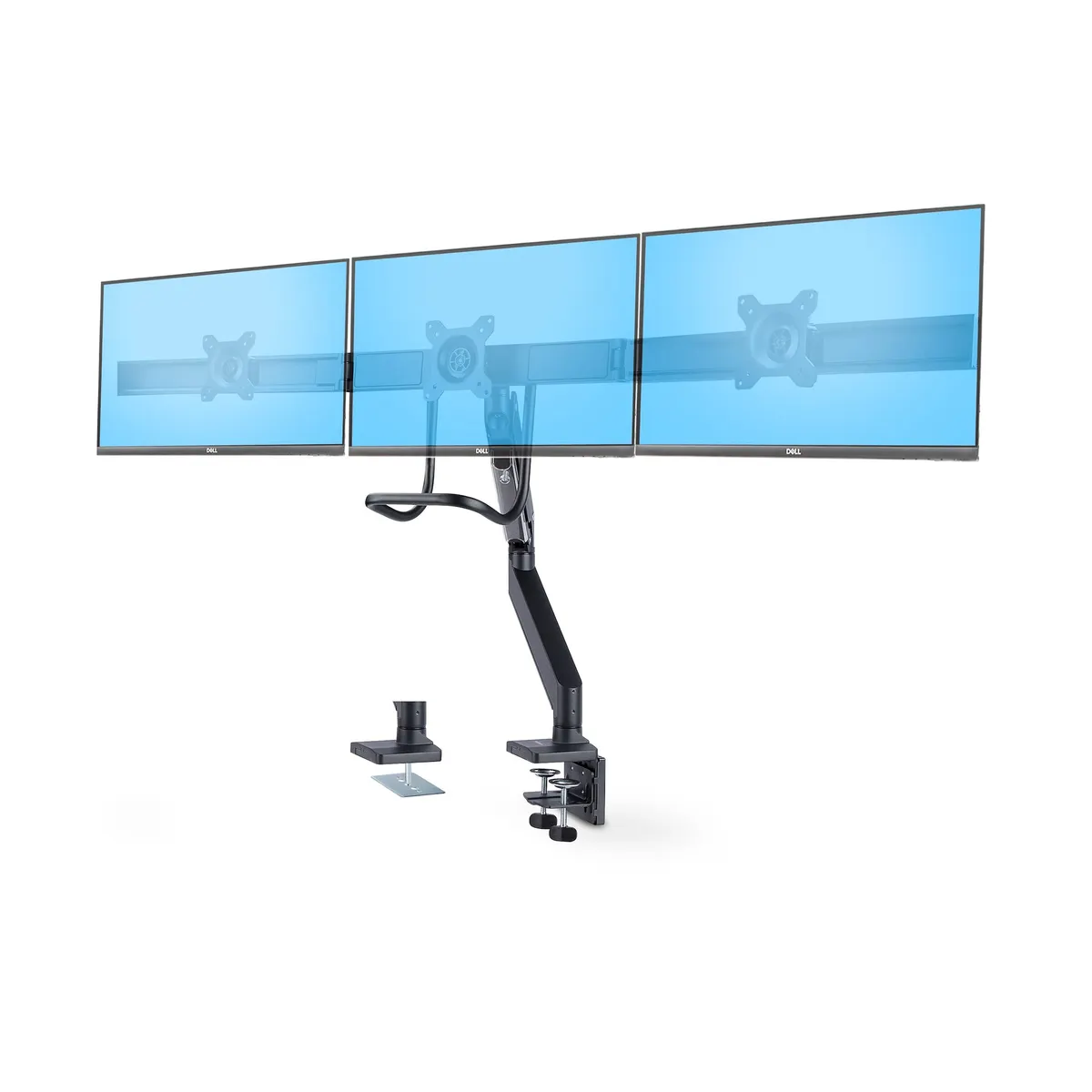Startech.com 3M1A3SG-MONITOR-ARM monitorkar 17"-27" 75x75-100x100 -10-10 -15-5 fekete ezüst #1