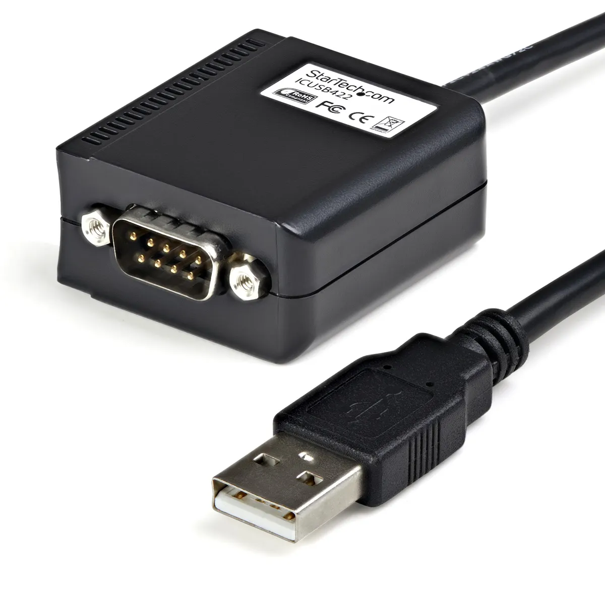 Startech.com ICUSB422 USB-soros kábel 1 port DB9 M USB-A FM 1,8 m fekete #1