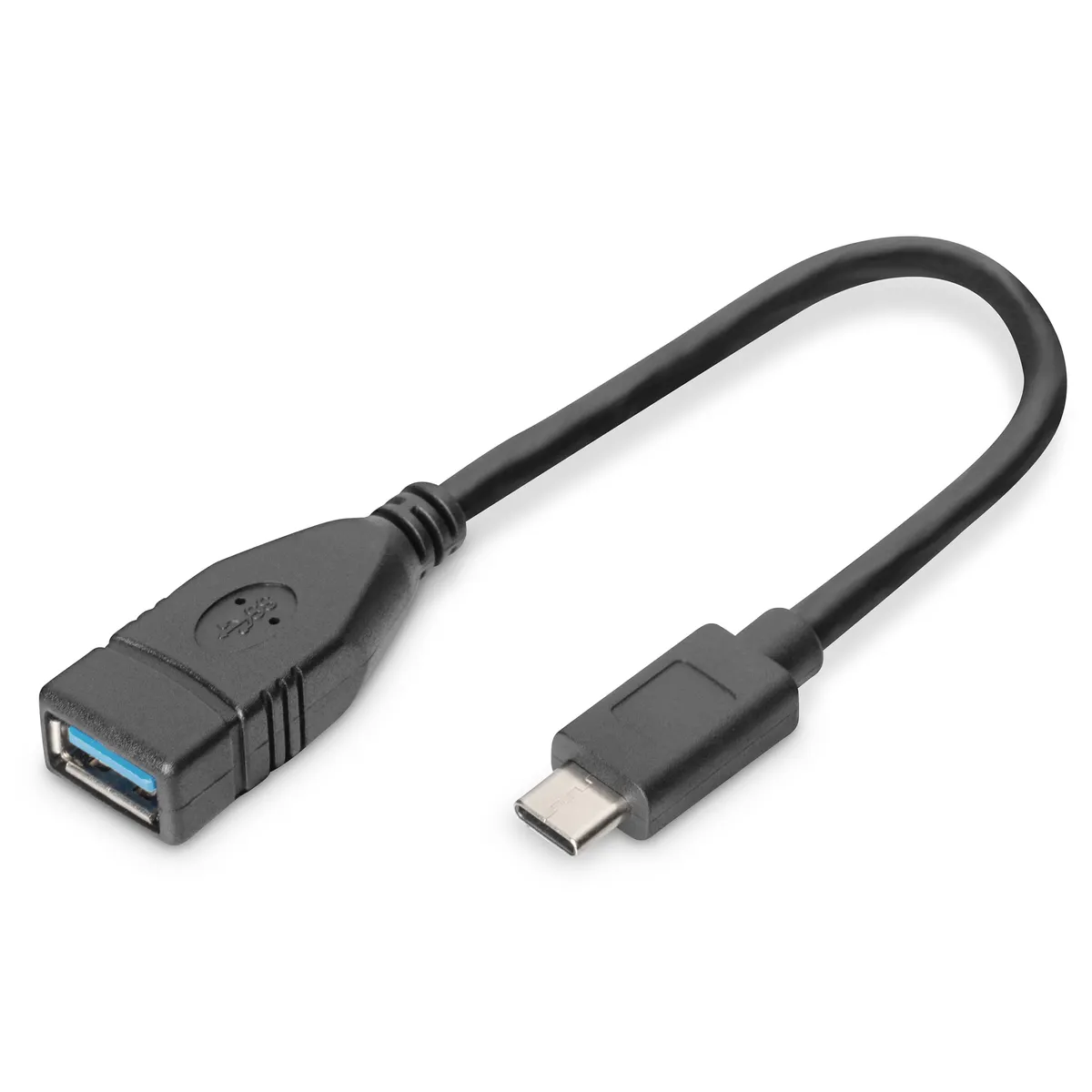 Assmann AK-300315-001-S USB Type-C to USB-A adapter kábel USB 3.2 Gen 1 0,15 m nikkel érintkezők fekete #1