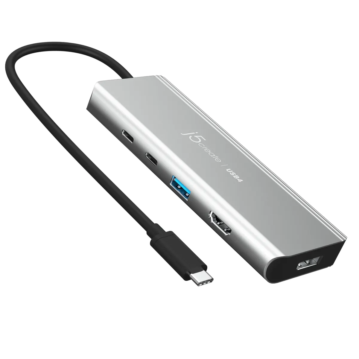 J5create JCD401-N USB4 Dual 4K Multi-Port Hub ezüst #1