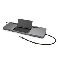 i-tec C31FLATDOCKPDPRO USB-C fém dokkolóállomás PD85W Ethernet 1Gbps SD szürke