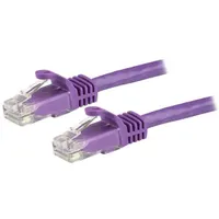 Startech.com N6PATC15MPL cat6 patchkábel 15 m utp rj-45 rj-45 arany érintkezők lila