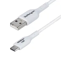 Startech.com USB2AC1MNCWHE USB-A és USB-C kábel 1 m USB 2.0 nikkel burkolat fehér #1