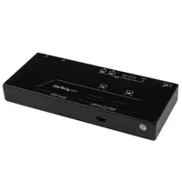 Startech.com VS222HDQ 2x2 HDMI mátrix kapcsoló automatikus és elsőbbségi kapcsolás 1080p