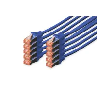 Assmann DK-1644-010-B-10 patch kábel CAT 6 S-FTP 1 m LSZH kék RJ-45 AWG 27-7